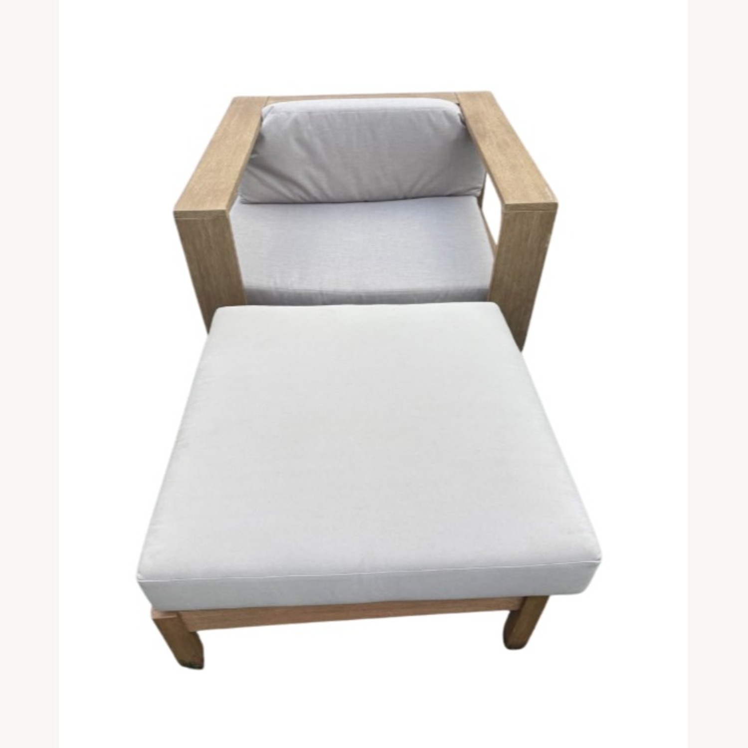West Elm Telluride Chair and Ottoman - image-0