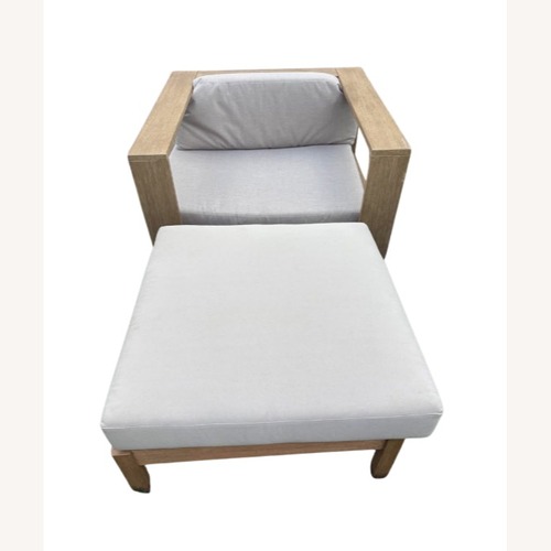 Used West Elm Telluride Chair and Ottoman for sale on AptDeco