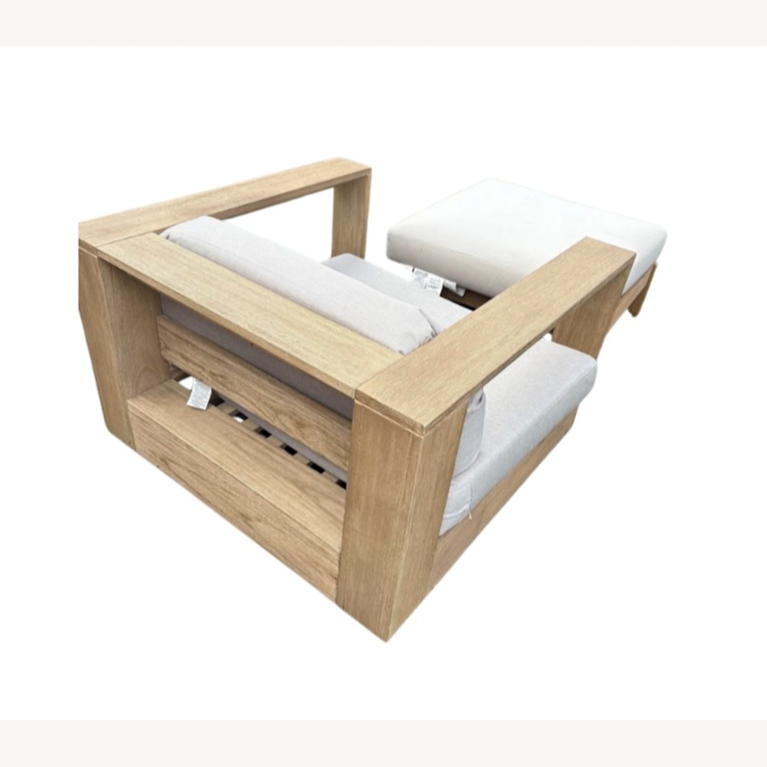 West Elm Telluride Chair and Ottoman - image-1