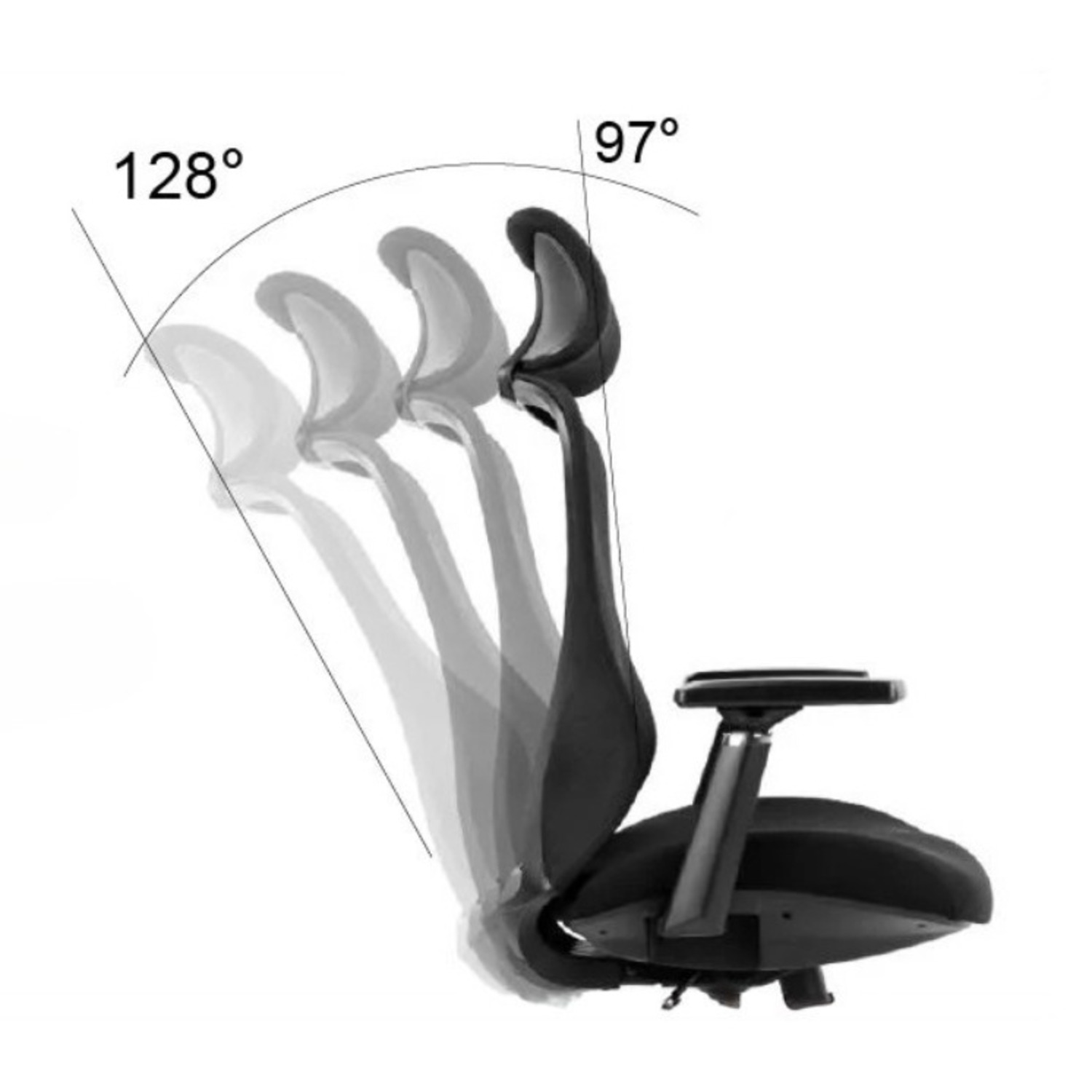  Ergonomic Office Chair Lumbar, Mesh Back + Head - image-8