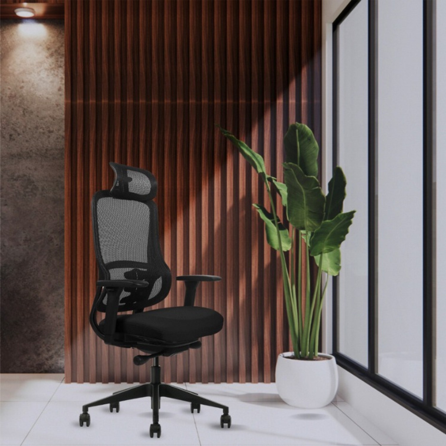  Ergonomic Office Chair Lumbar, Mesh Back + Head - image-6