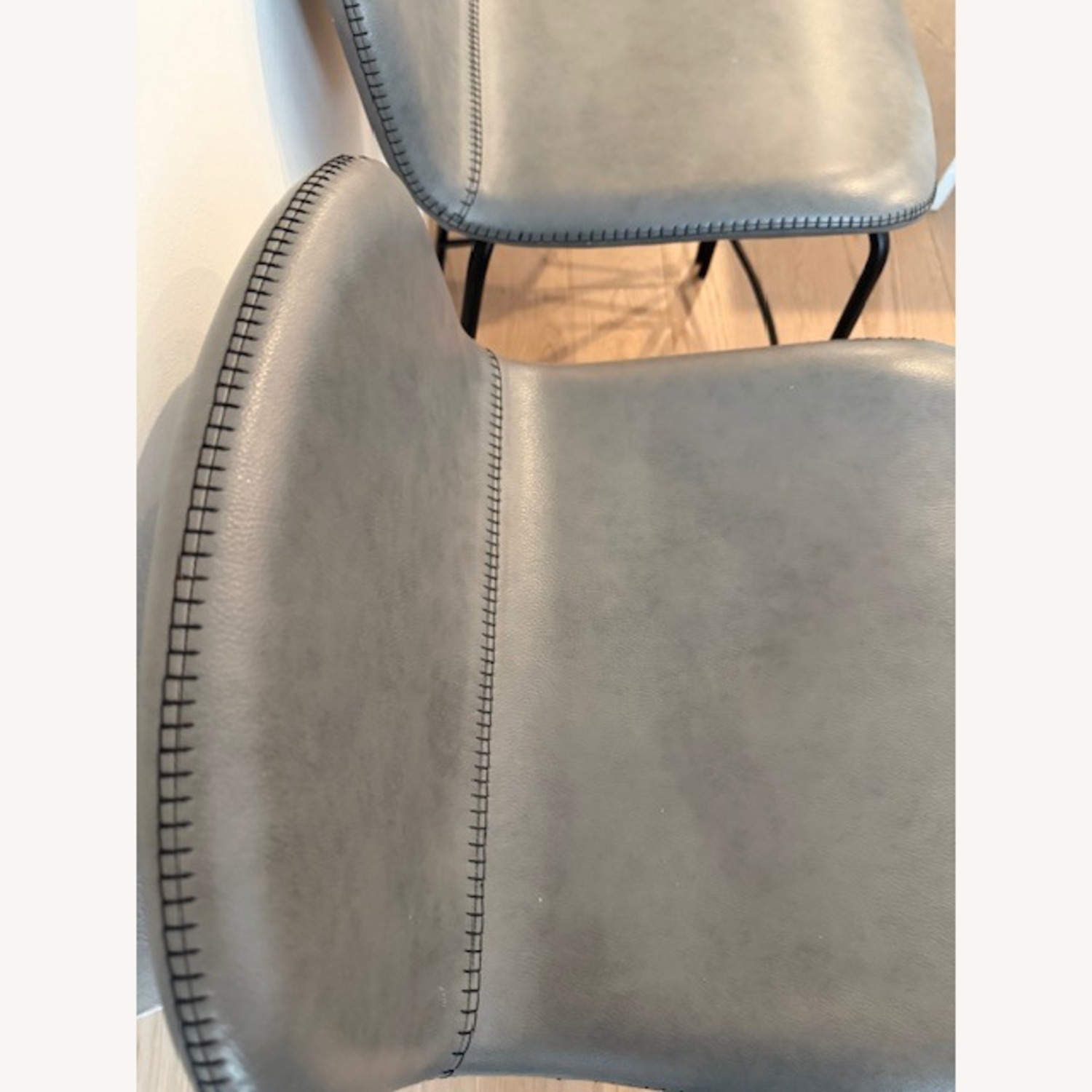 CB2 Primitivo Charcoal Gray Low Back Counter Stools - image-4