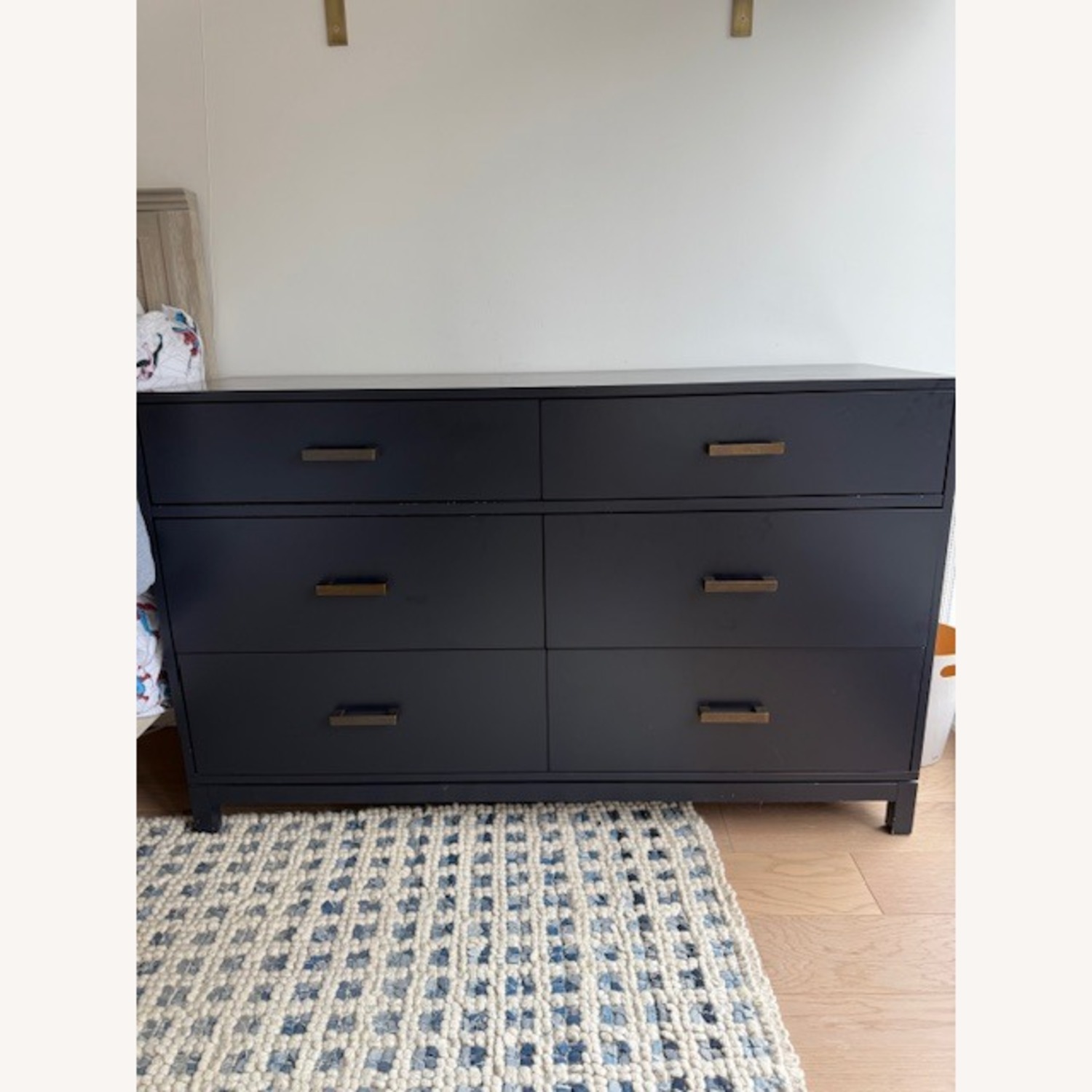 Crate & Kids Parke 6 Drawer Navy Blue Wood Dresser - image-3