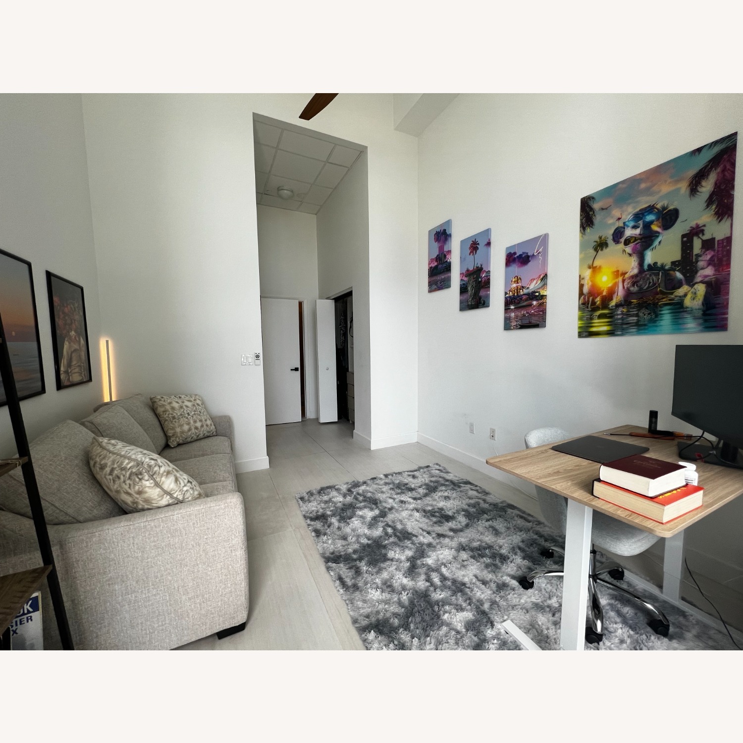 Casual 84" Sofa with Tux Arms - image-3