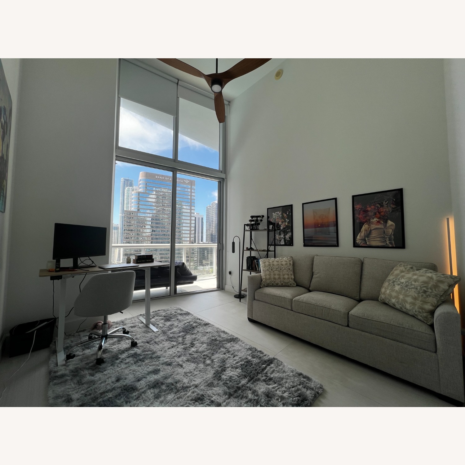 Casual 84" Sofa with Tux Arms - image-2