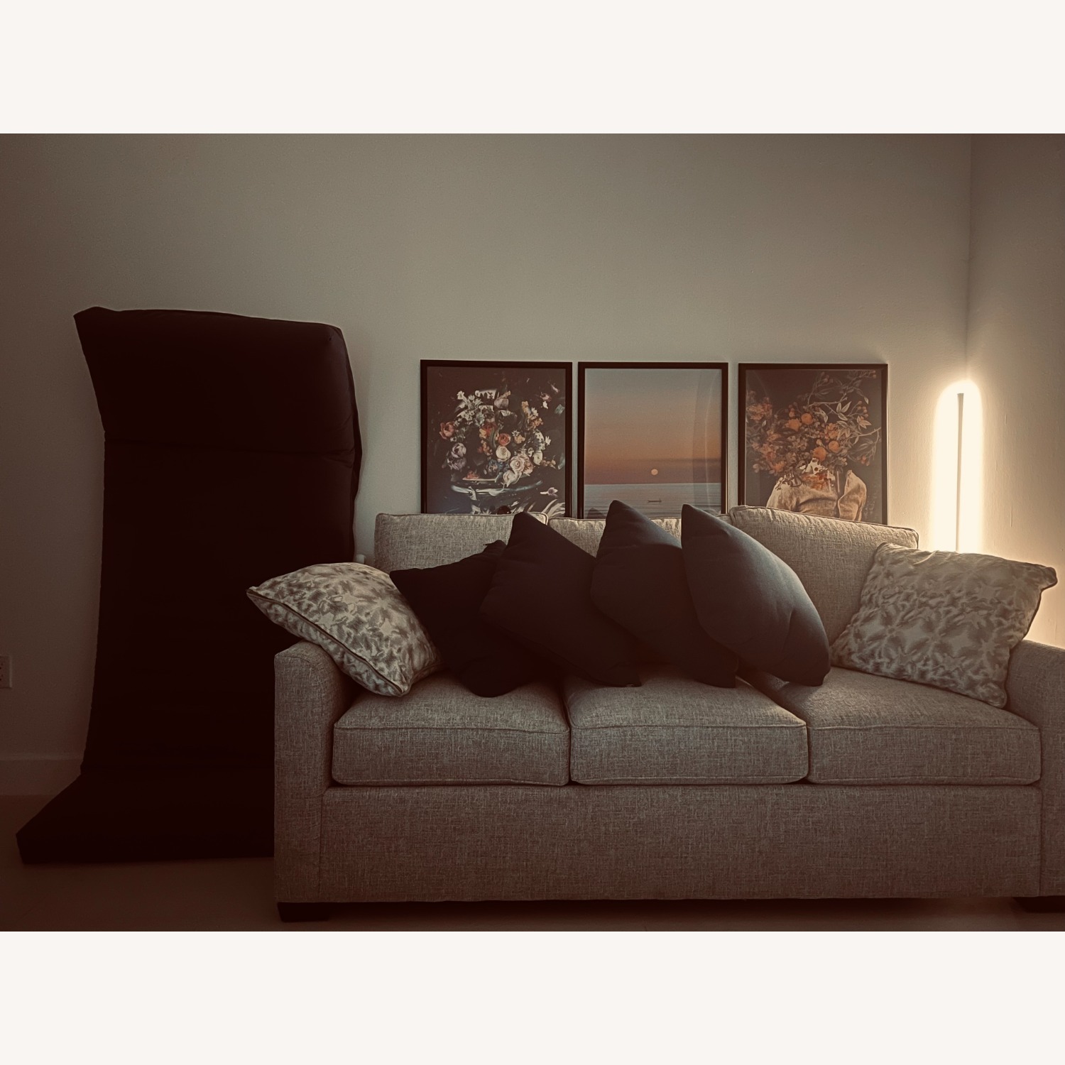 Casual 84" Sofa with Tux Arms - image-1