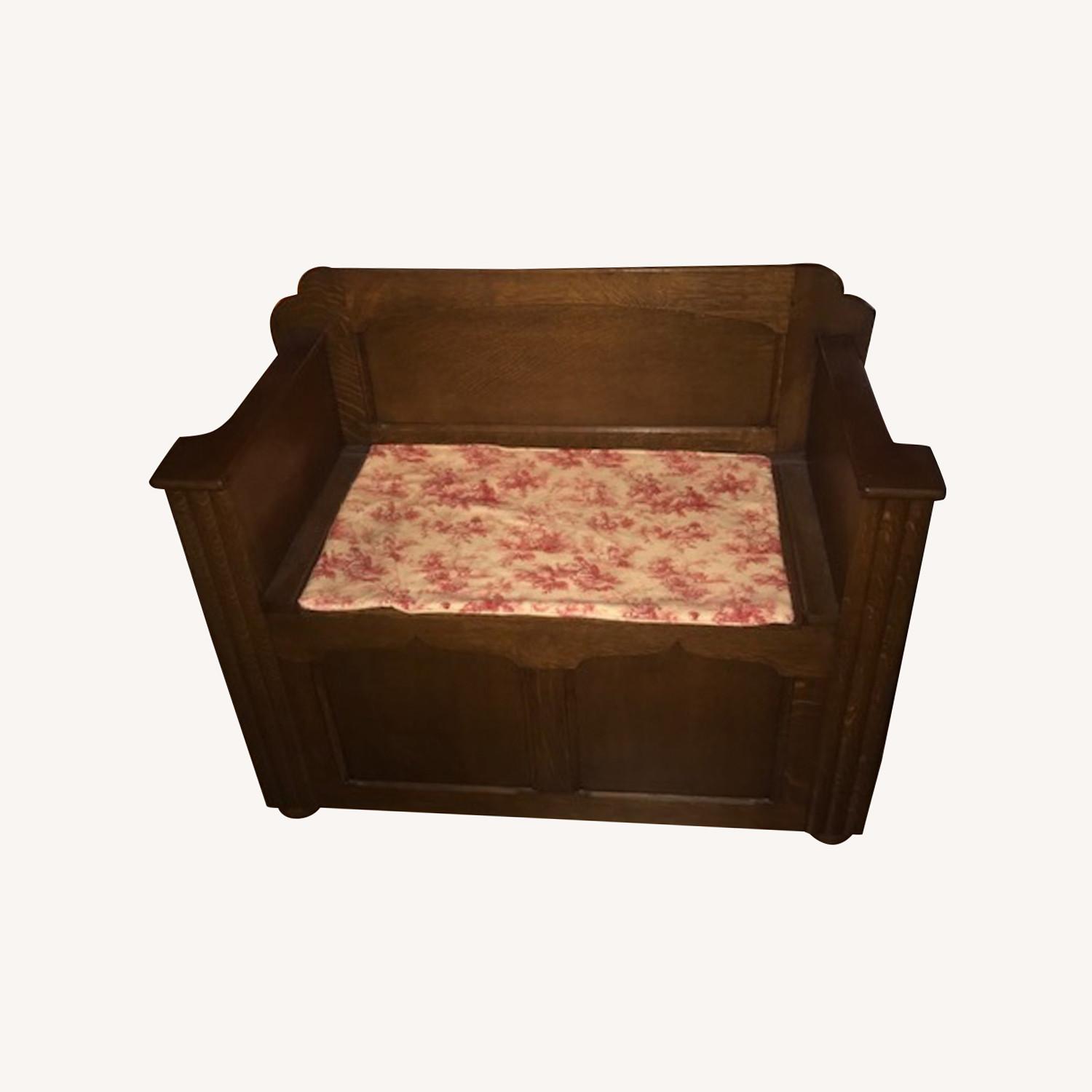 Wood Storage Bench - image-0