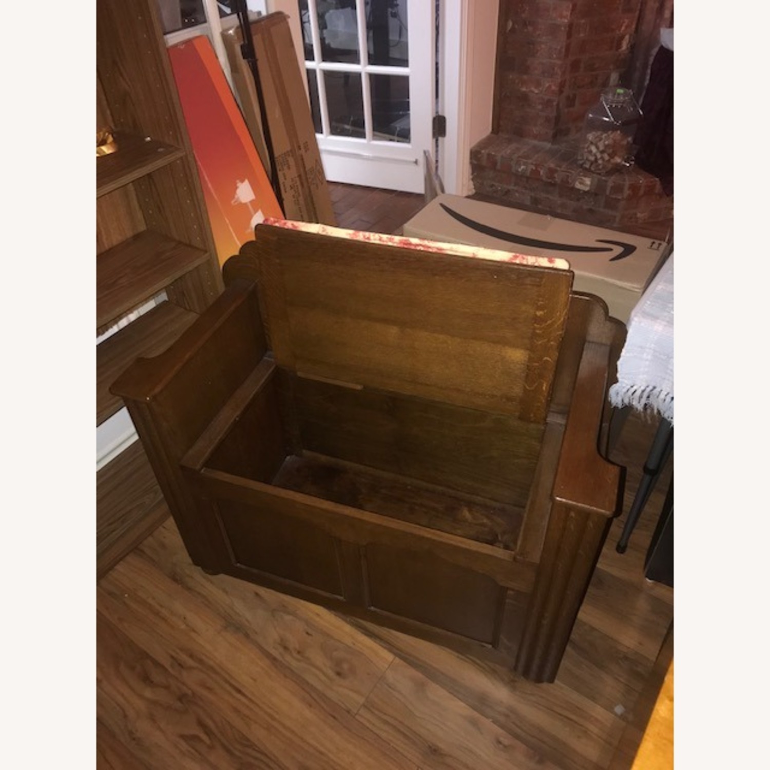 Wood Storage Bench - image-2