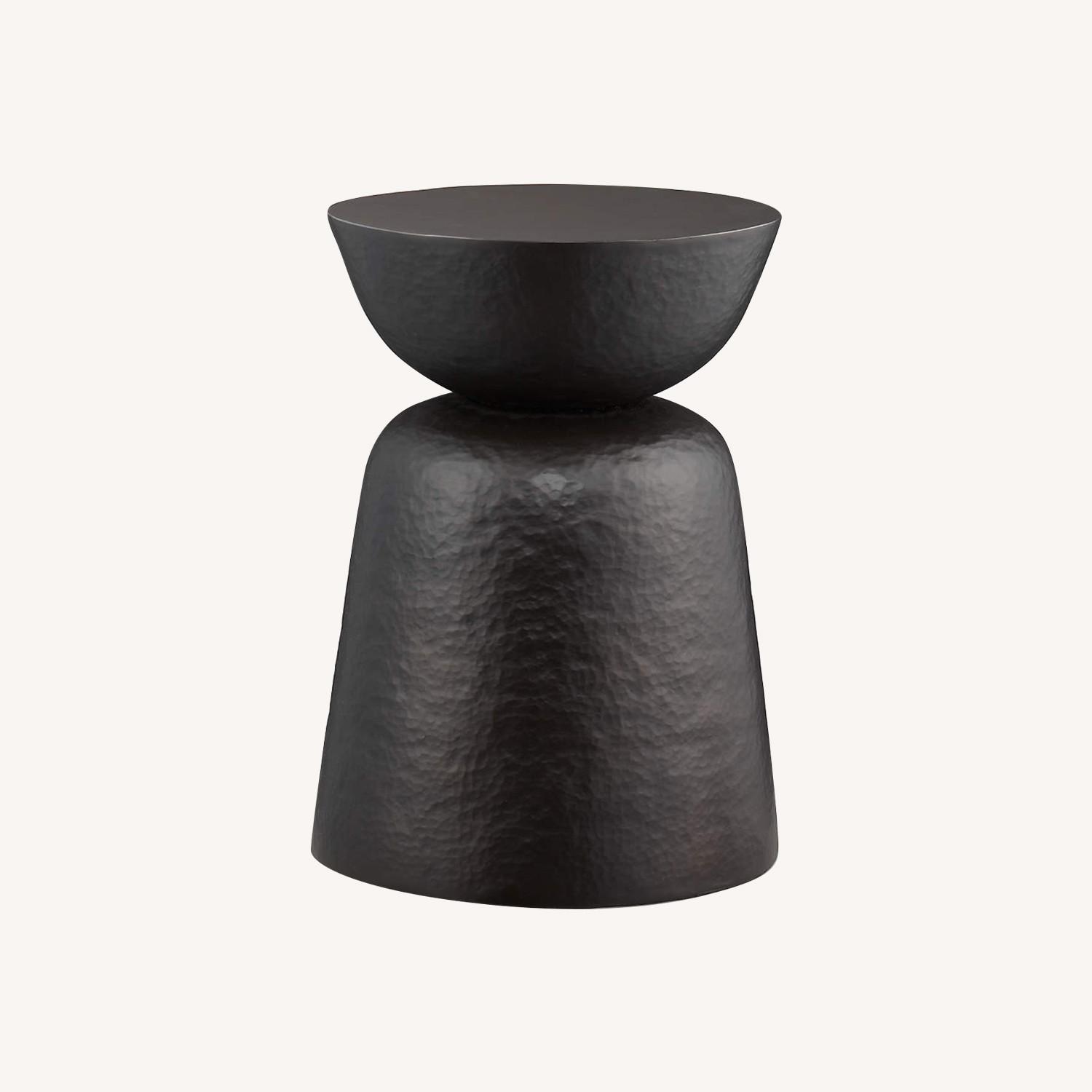 Crate & Barrel Metal Round Accent Table - image-0