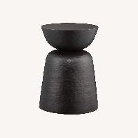 Crate & Barrel Metal Round Accent Table