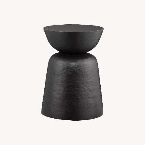 Used Crate & Barrel Metal Round Accent Table for sale on AptDeco