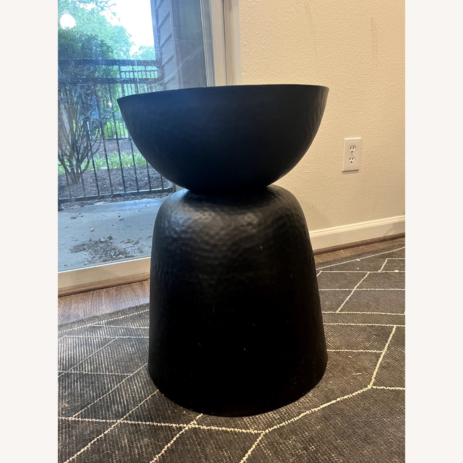 Crate & Barrel Metal Round Accent Table - image-2