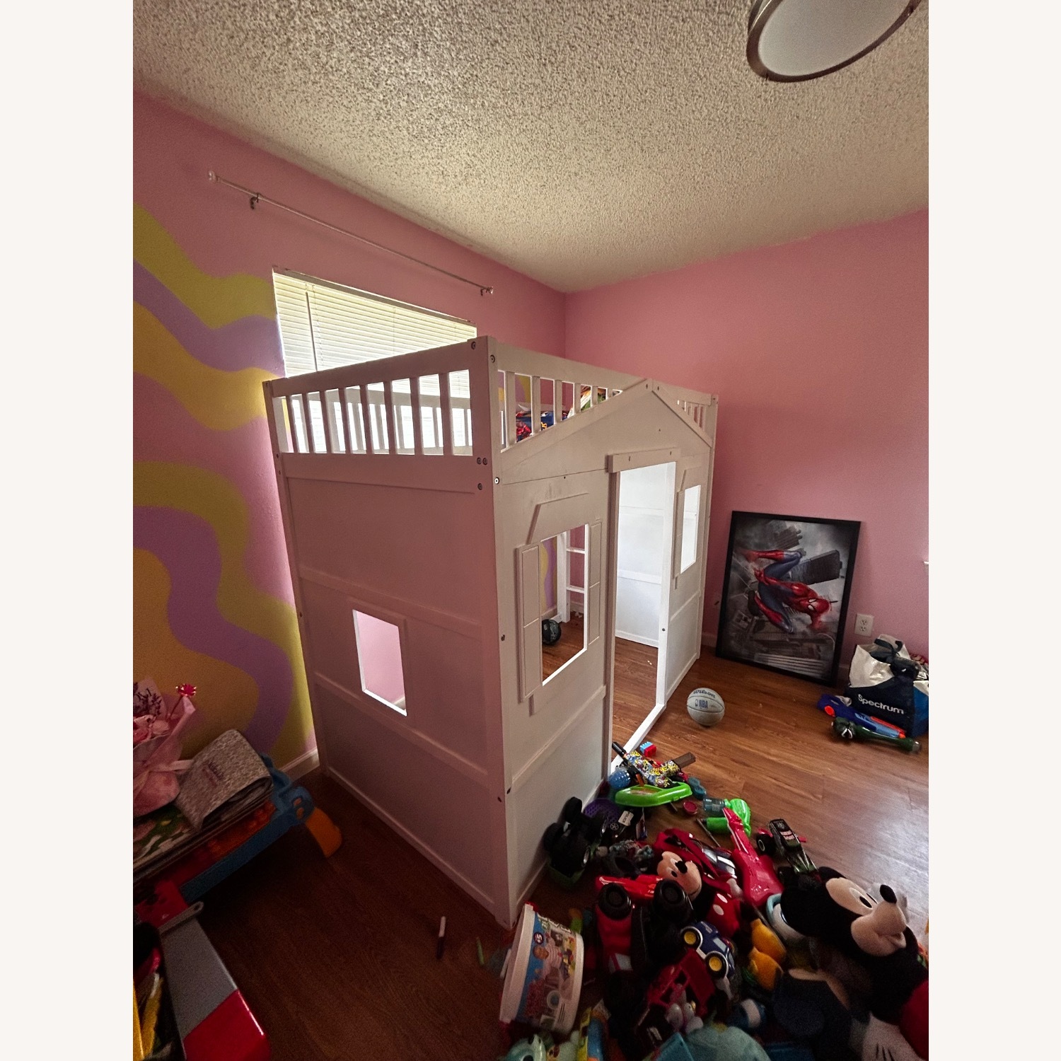 Twin Size Kid Wood Loft Frame - image-2