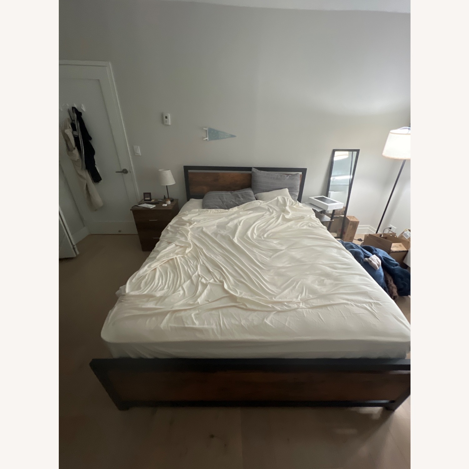 Vintage Brown Jacarla Metal Platform Bed  - image-2