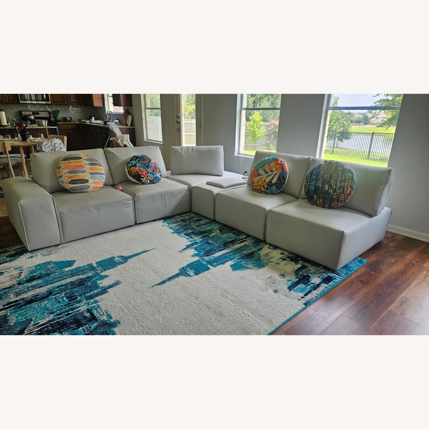 Davis Park 6 Pc Sectional- With Media Unit - image-1