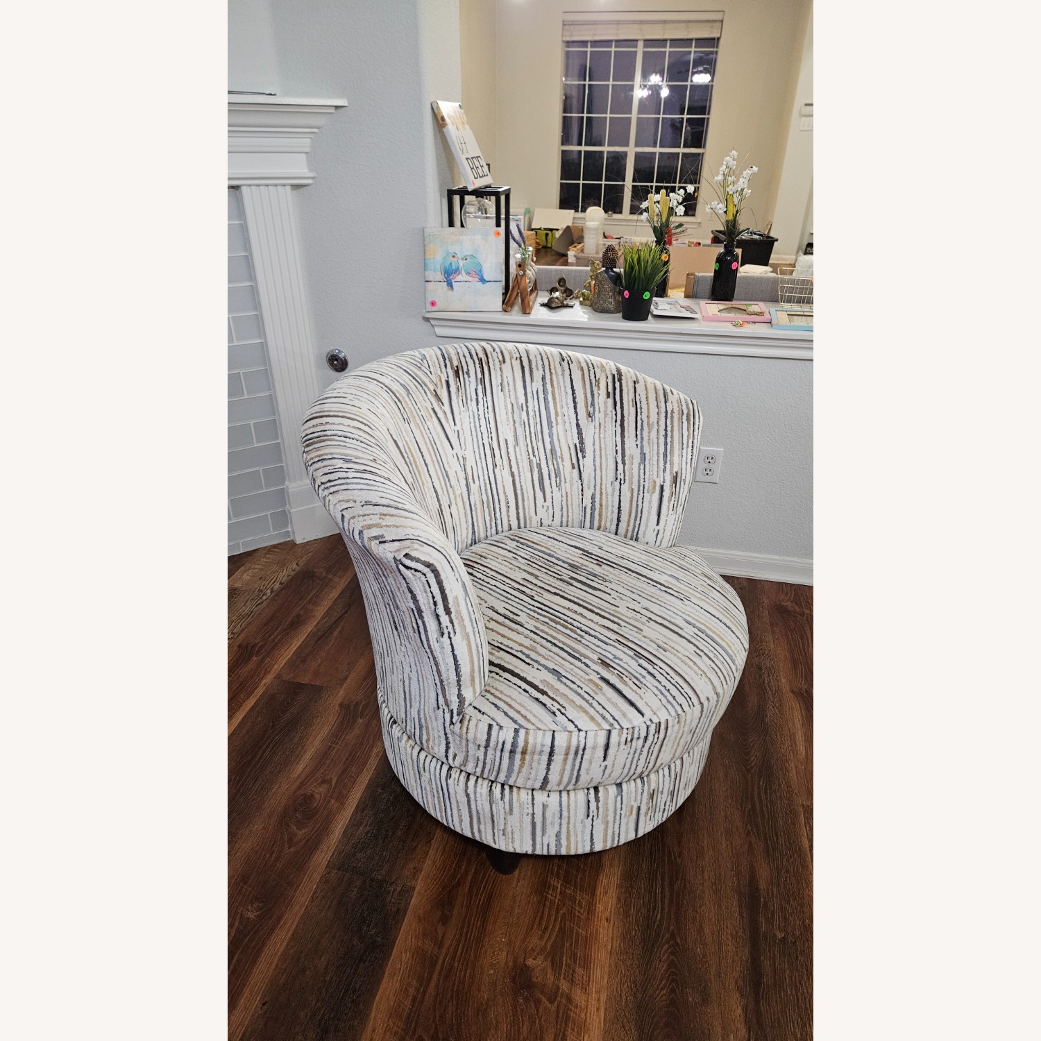 Apollo Multicolor Swivel Accent Arm Chair - image-4