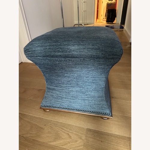 Used Hickory Chair Ottomans/Kravet Fabric for sale on AptDeco
