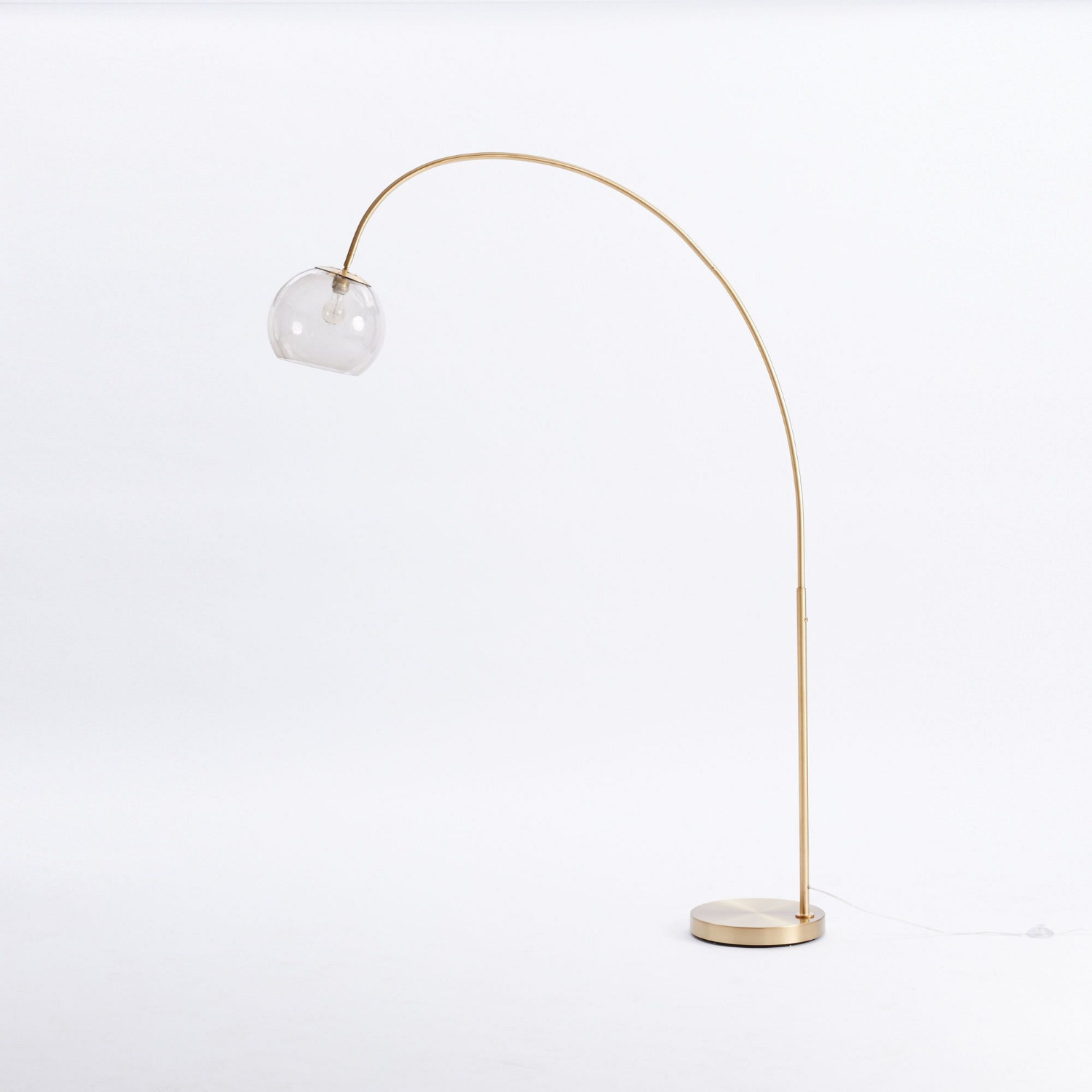 West Elm Overarching Brass Floor Lamp - image-2