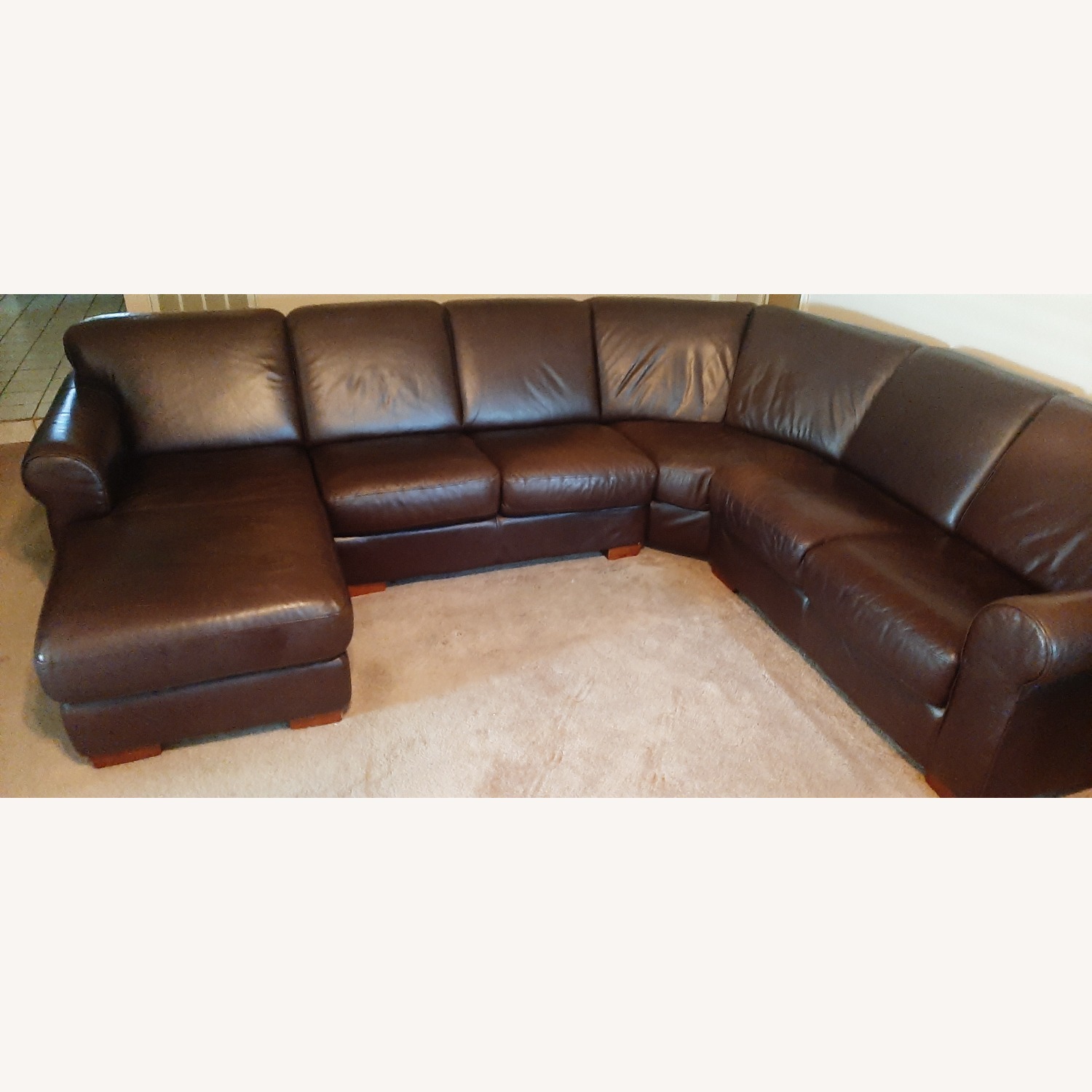 Leather Sectional  - image-3