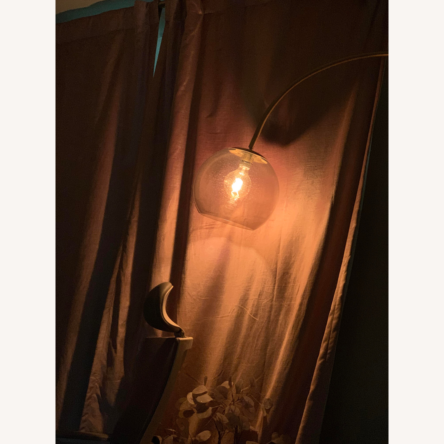 West Elm Pink Velvet Blackout Curtains and Rod - image-5