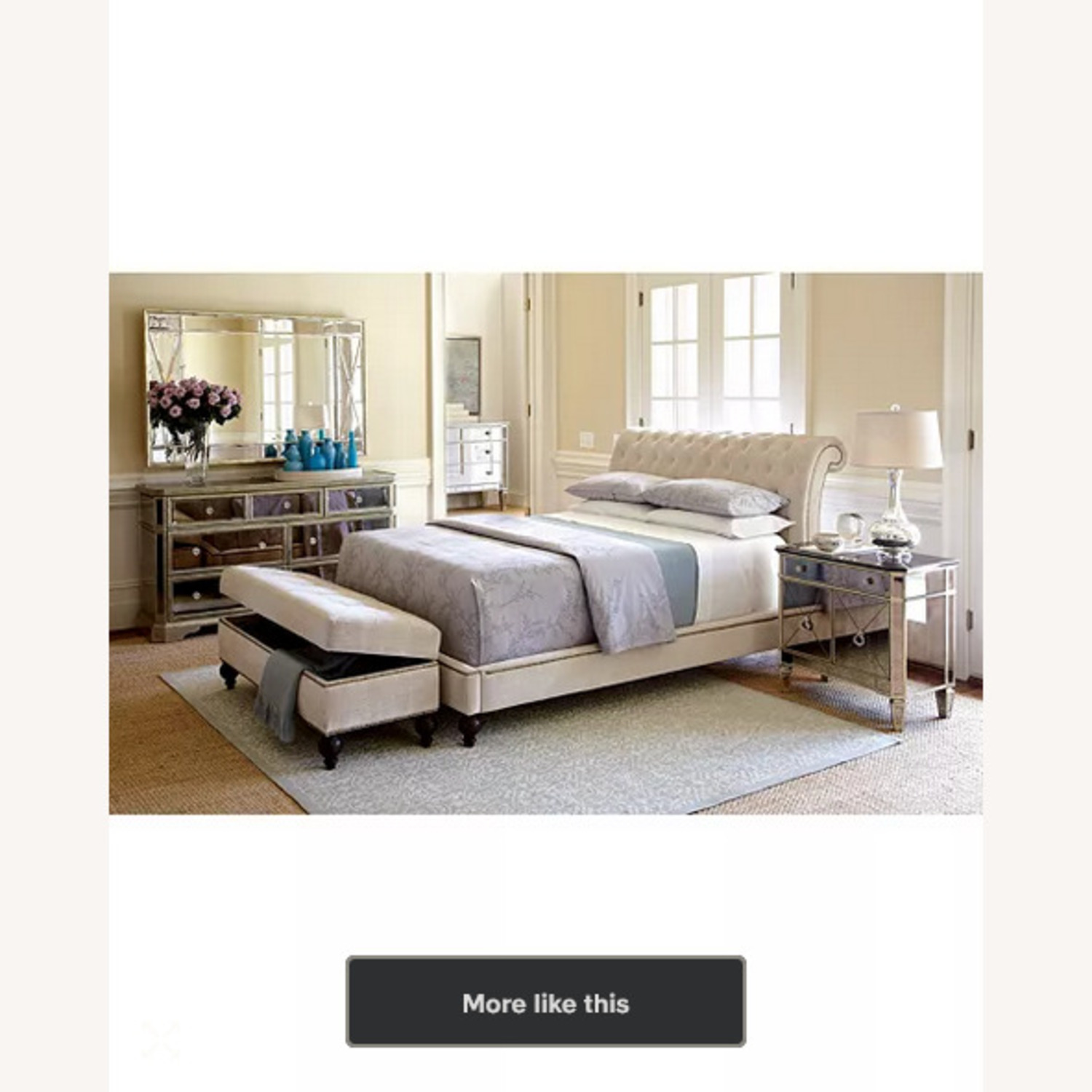Victoria Upholstered Queen Bed Frame - image-1