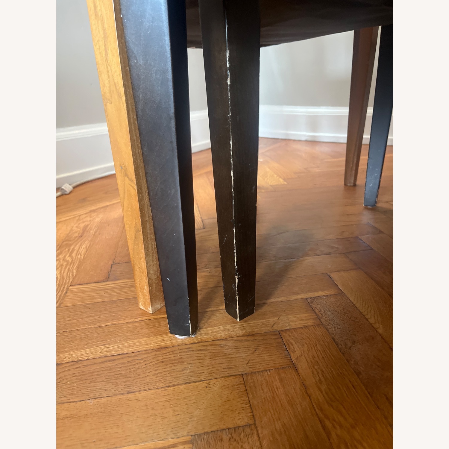 Crate & Barrel Upholstered Dining Chairs - image-5