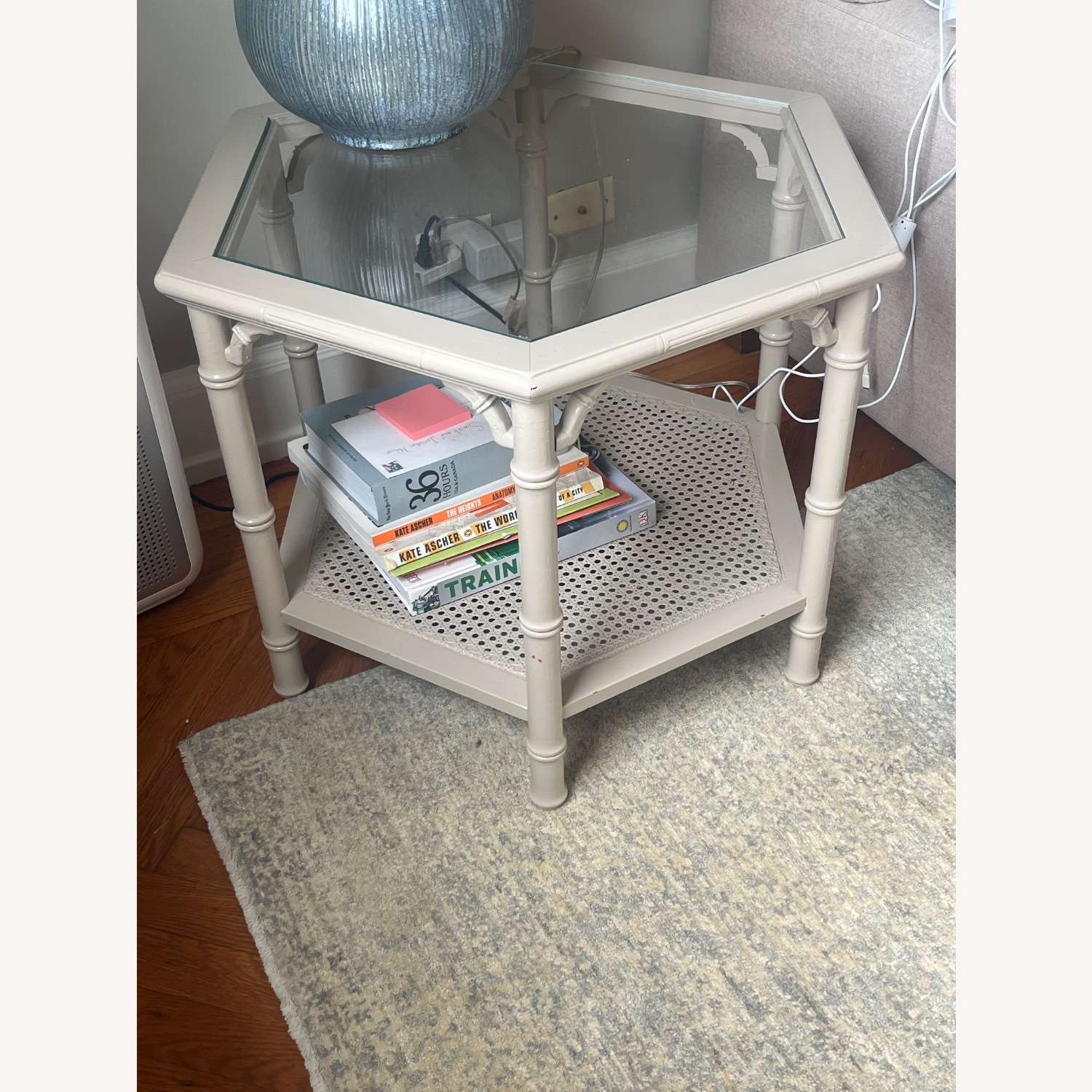 Vintage Cane End Table - image-2