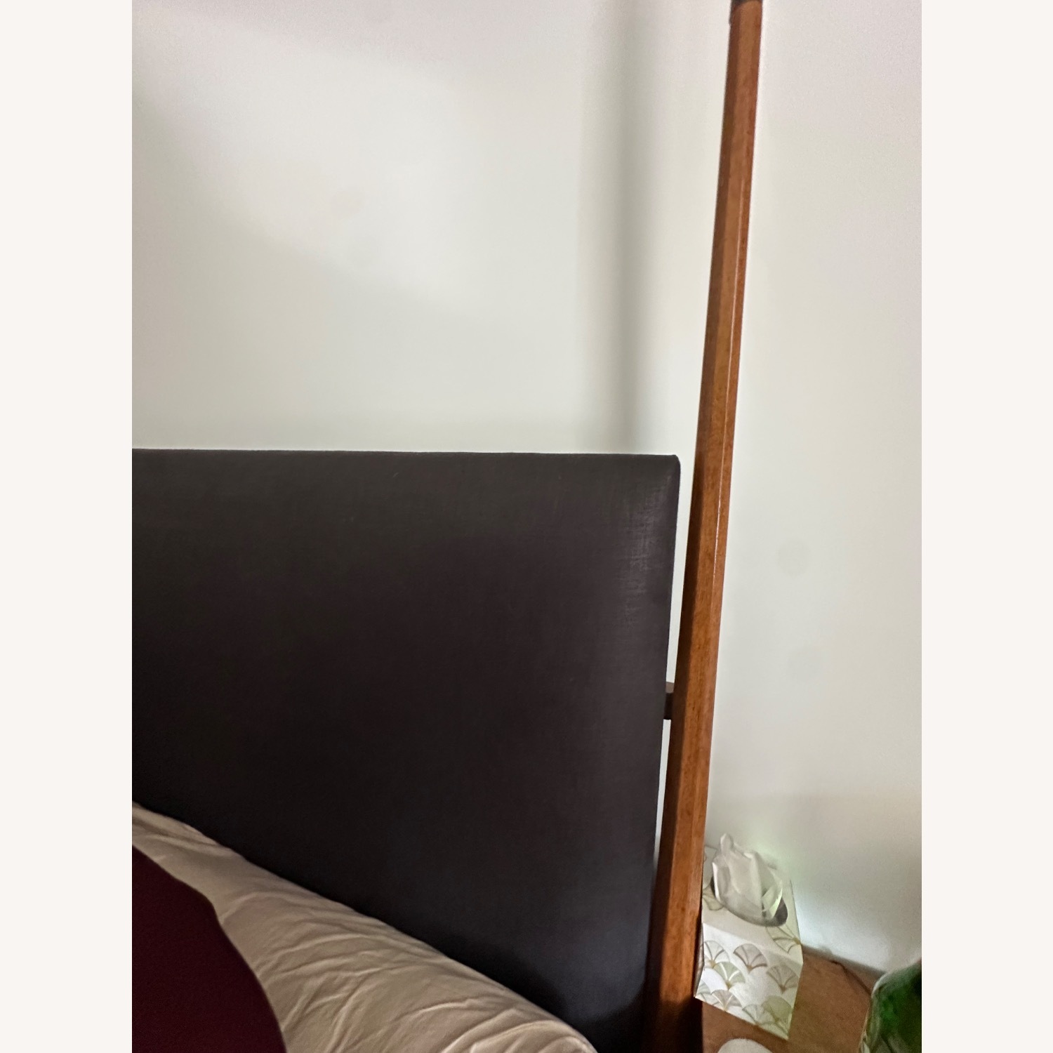 Rose Tarlow Walnut and Iron Four Poster Bed, King - image-6