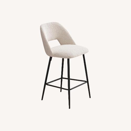 Used Amazon Boucle 27” Barstools for sale on AptDeco