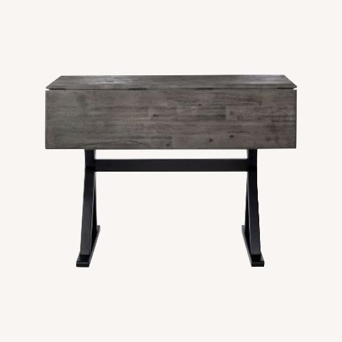 Used Target Leaf Rustic Dining Table - Gray/Black  for sale on AptDeco