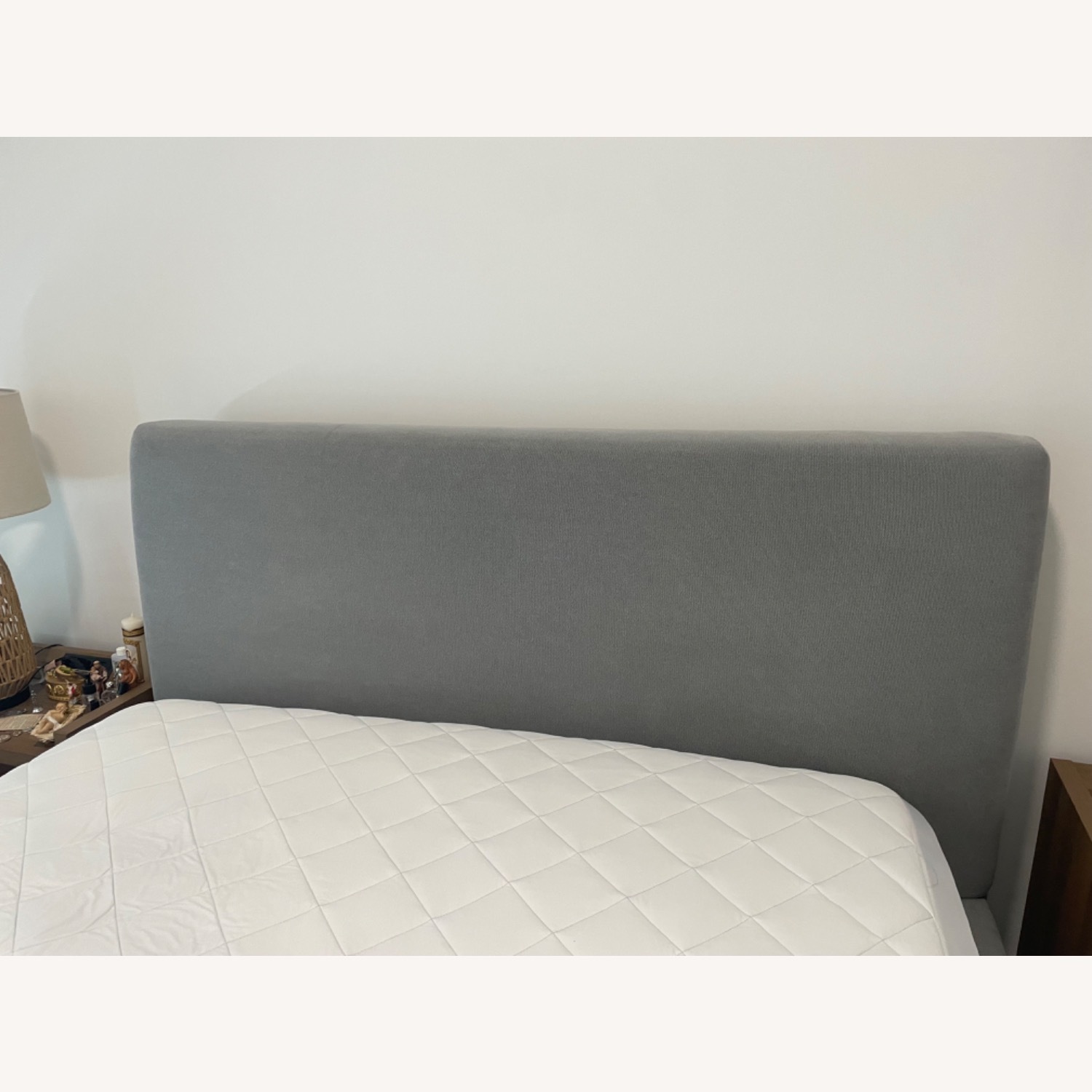 West Elm Gray Bed - image-2