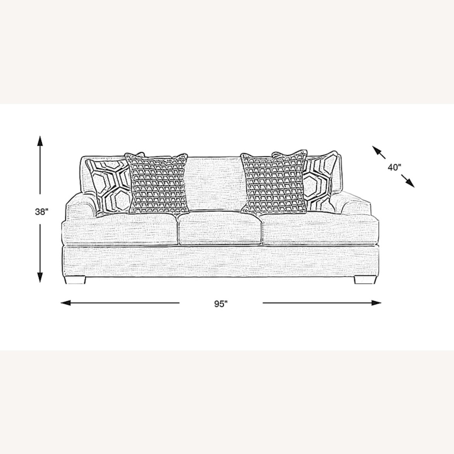Rooms To Go Cream Sleeper Sofa - image-5