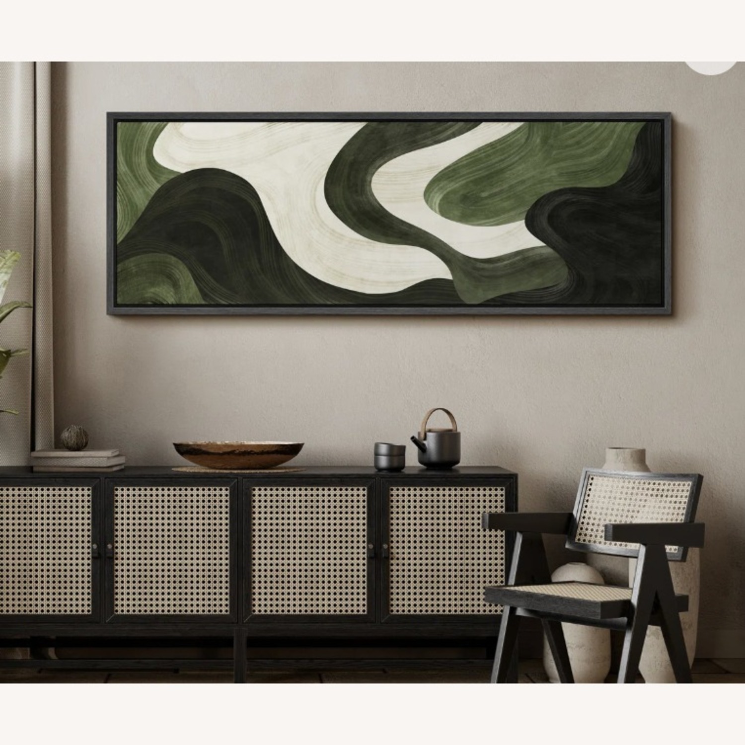 Wayfair Abstract Green Wall Art - image-1
