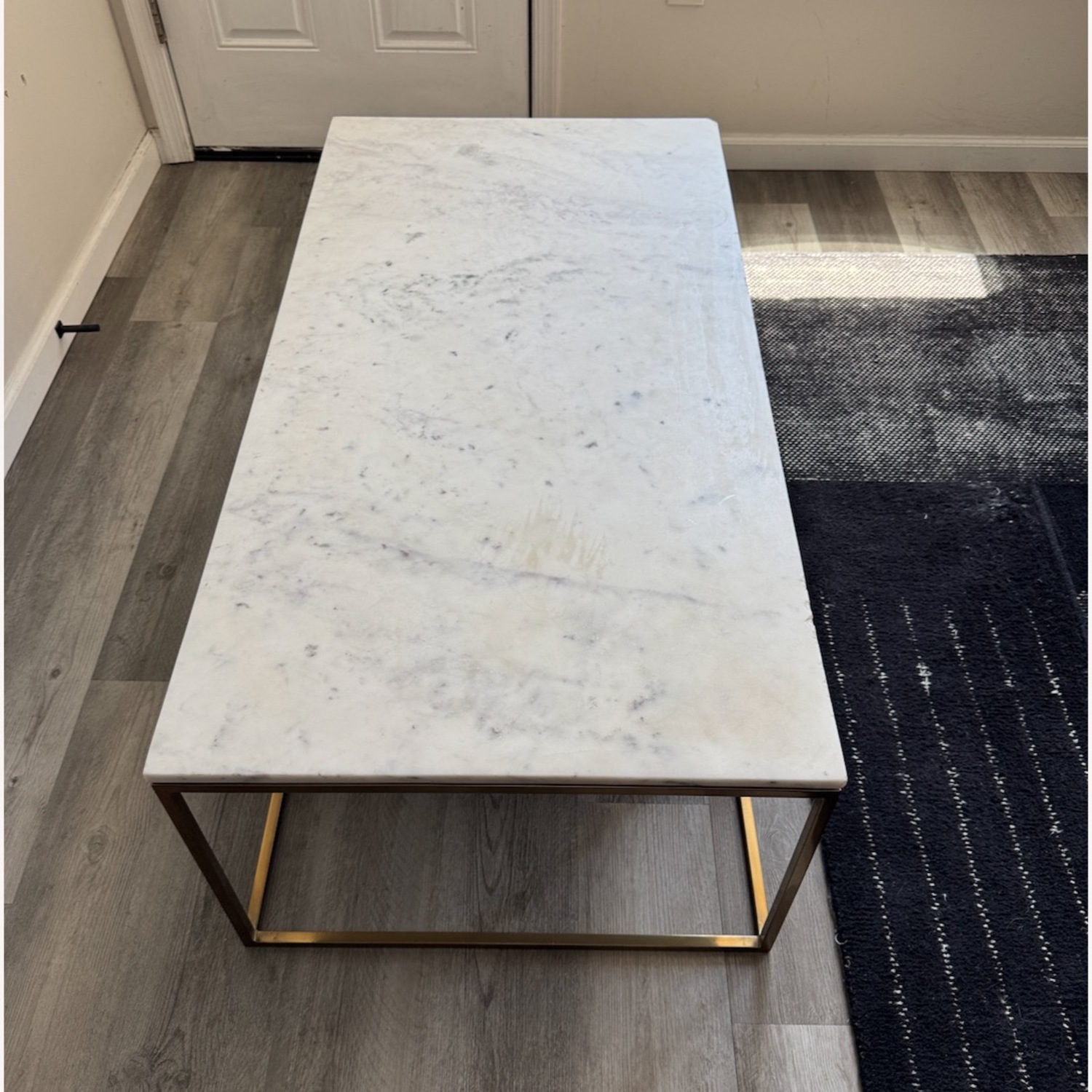CB2 Two-Toned Tiered Marble Coffee Table - image-11