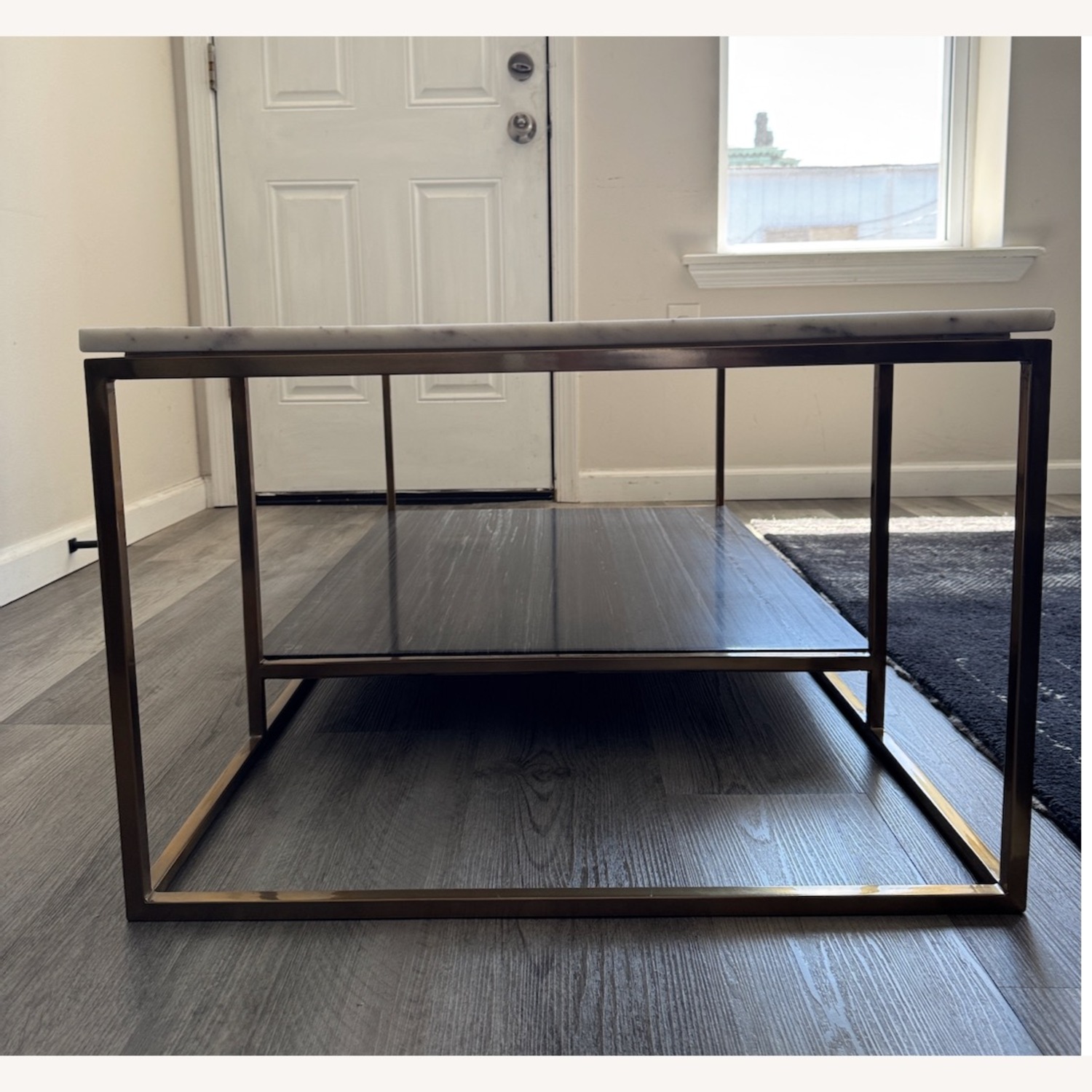 CB2 Two-Toned Tiered Marble Coffee Table - image-10