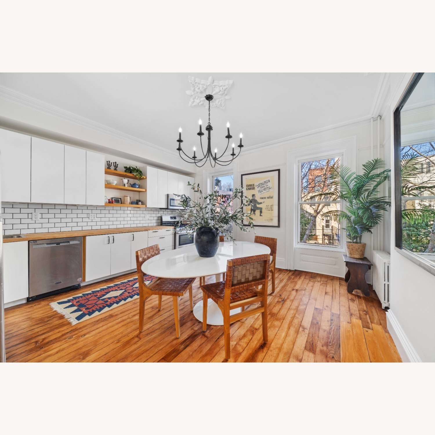 Eero Saarineen Oval Artificial Marble Table 78" - image-3