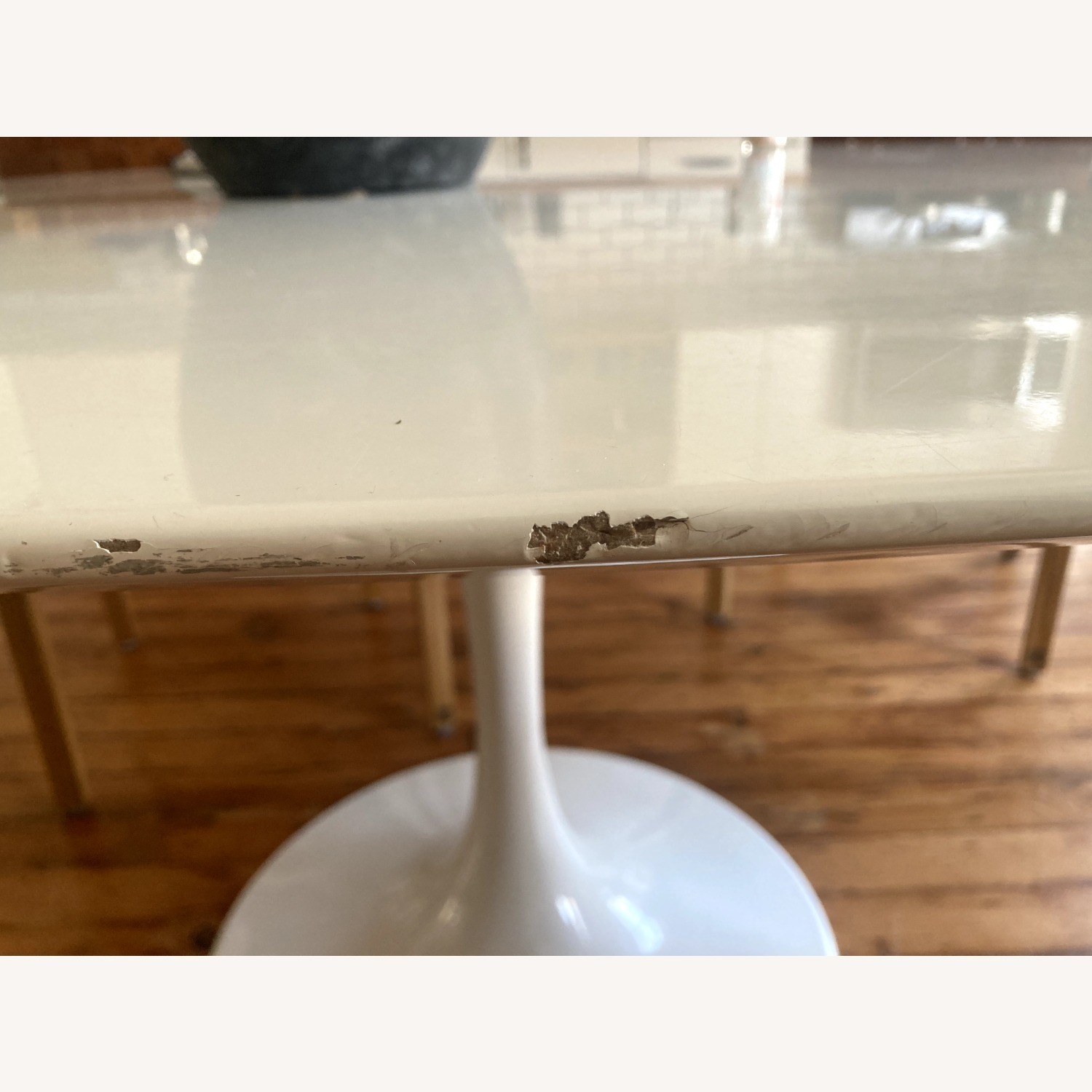 Eero Saarineen Oval Artificial Marble Table 78" - image-2