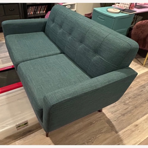 Used Bettie Avocado 65'' Loveseat in Teal for sale on AptDeco