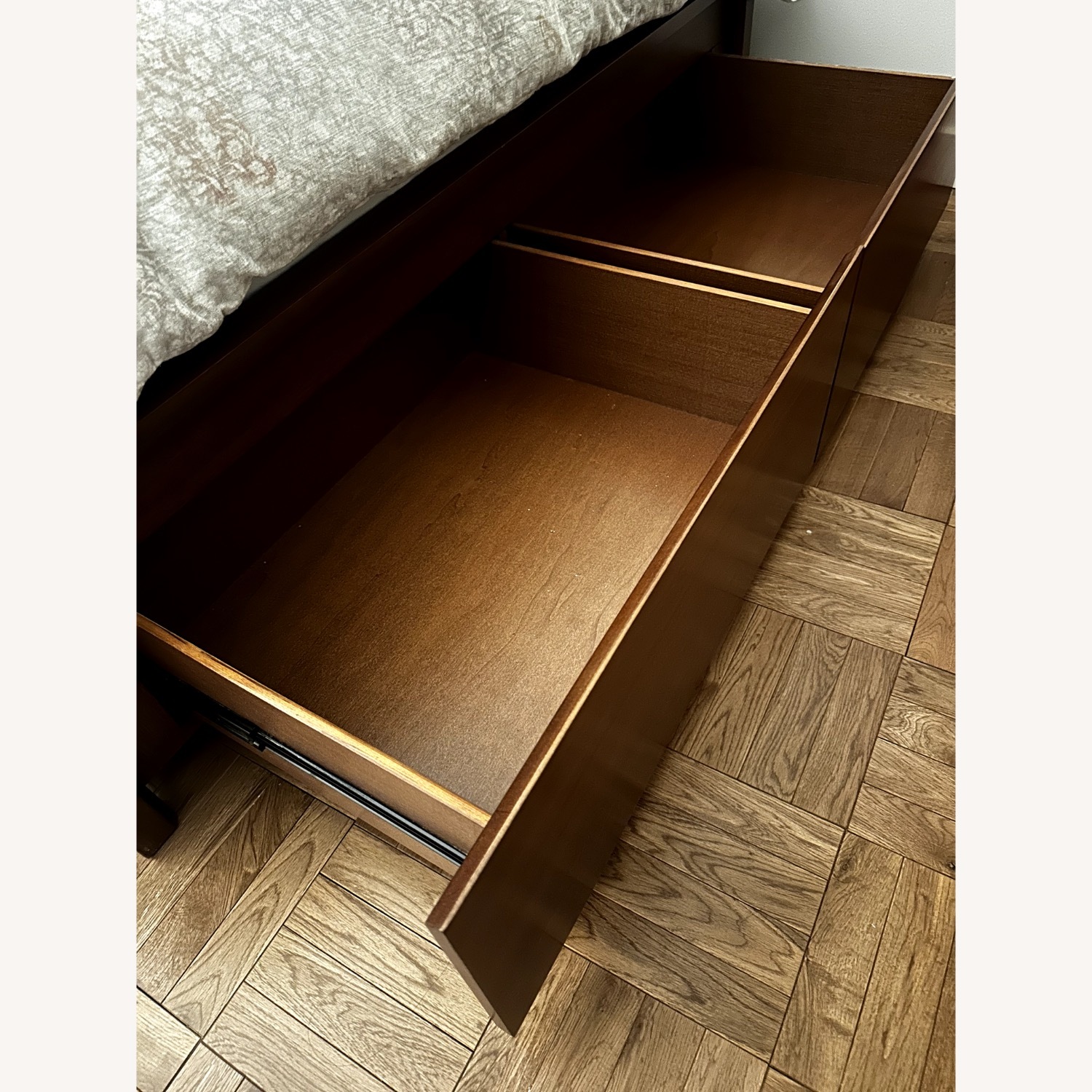 West Elm Ansel Storage Bed, Dark Wood - image-5