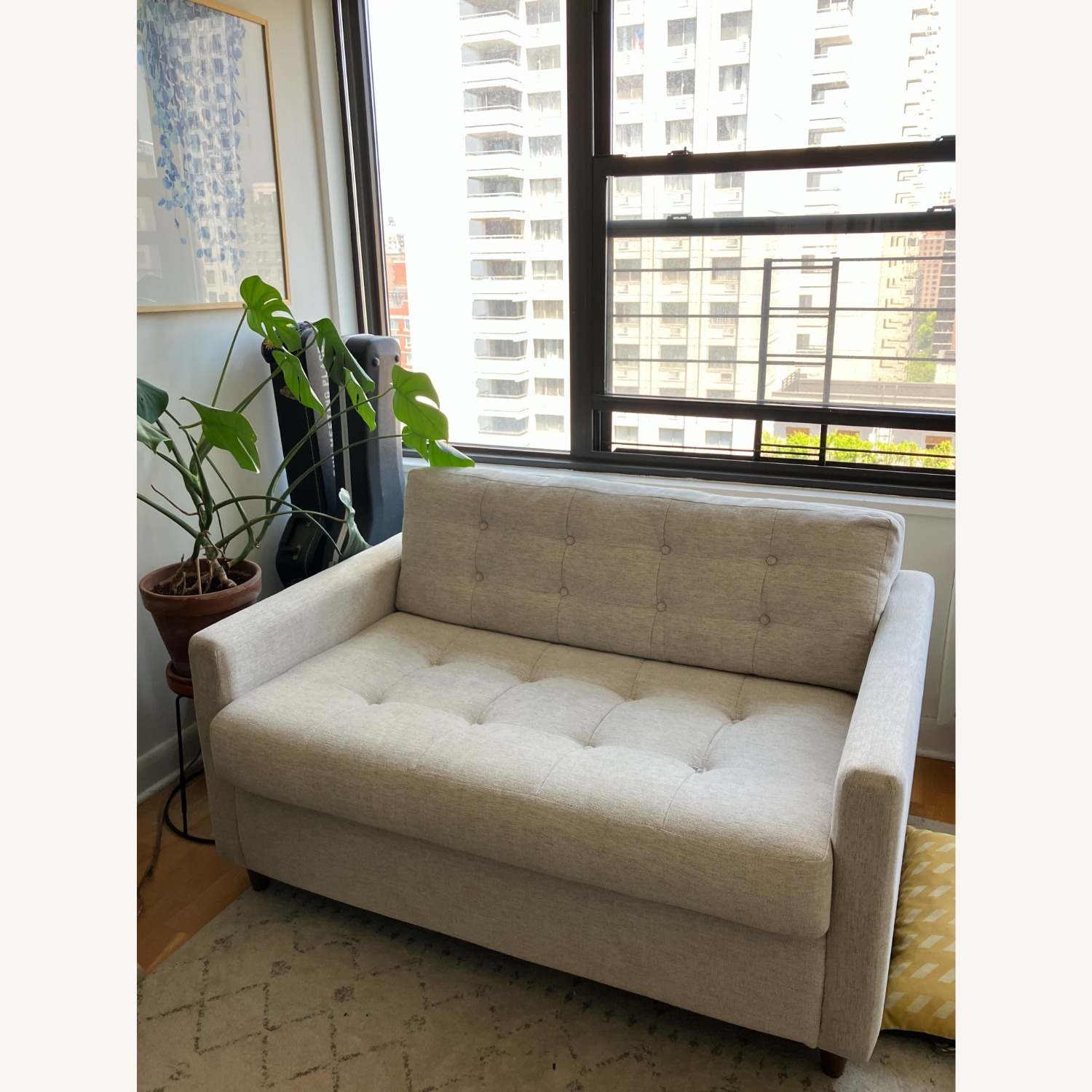 Joybird Neutral Loveseat Sleeper Sofa - image-1