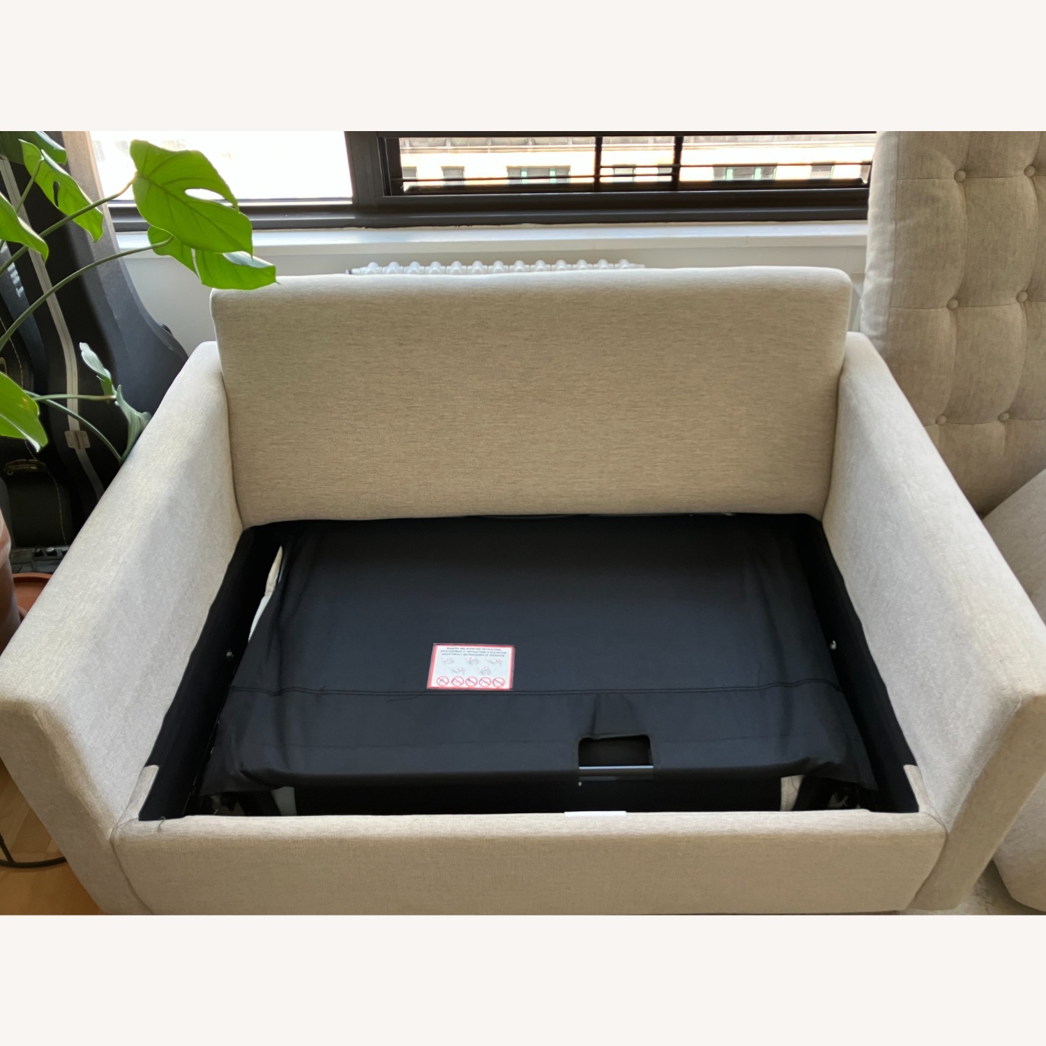 Joybird Neutral Loveseat Sleeper Sofa - image-5