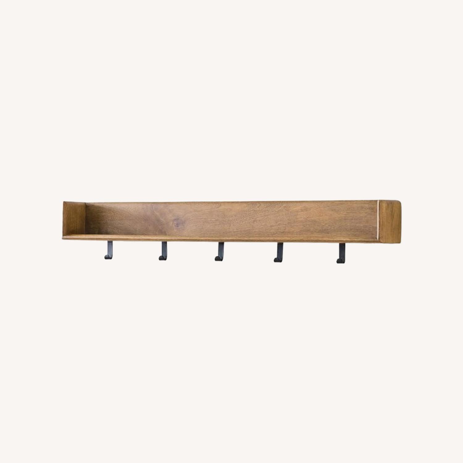 West Elm Anton Shelf w Hooks - image-0