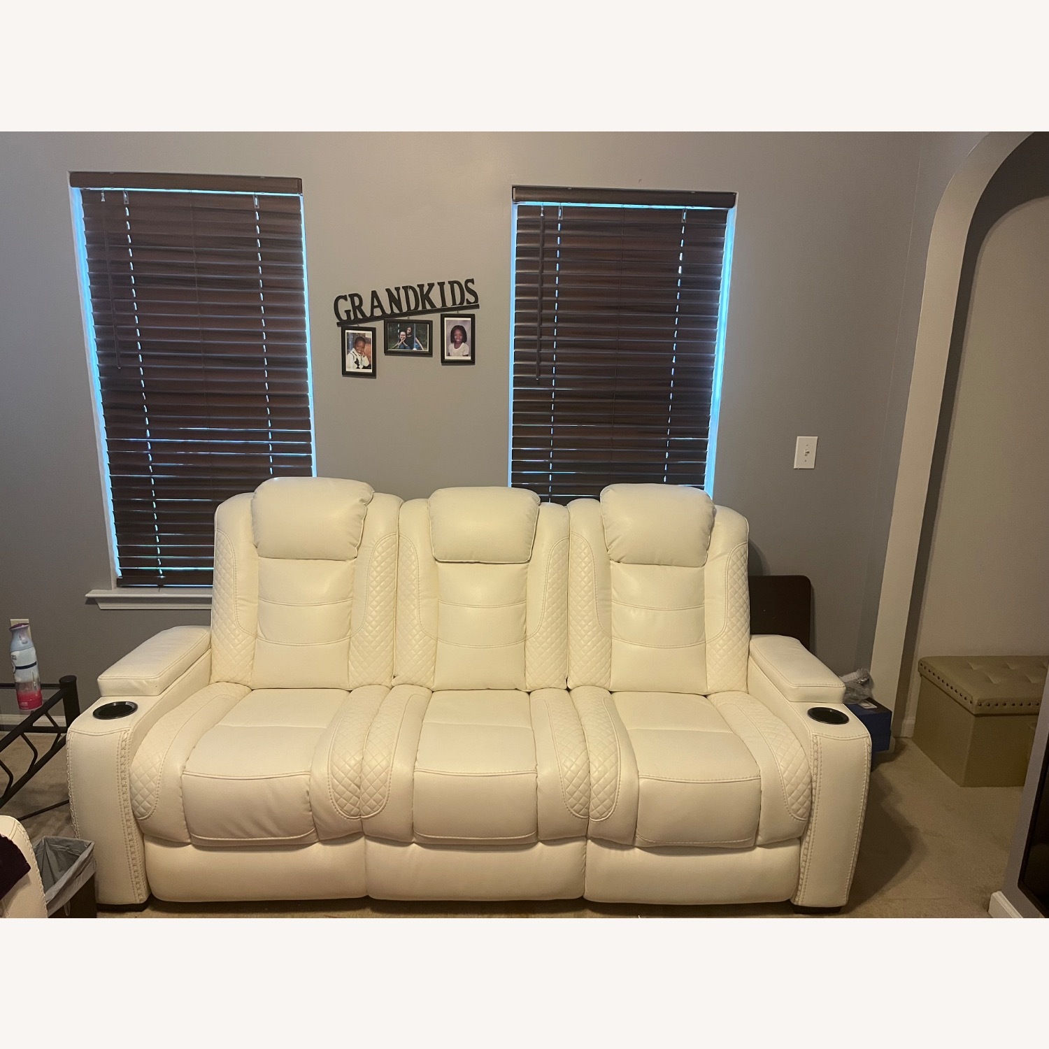 Party Time Dual Power Reclining Sofa - image-1