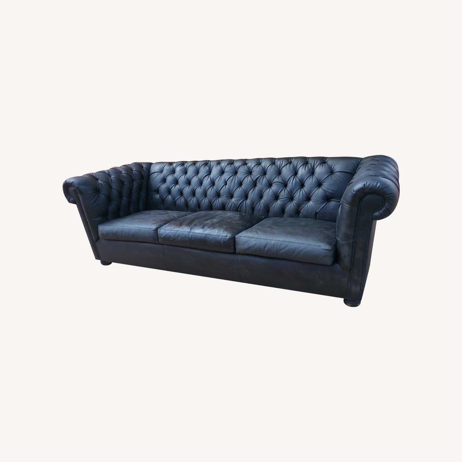 Old Hickory Tannery Cigar Sofa 1990s  - image-0