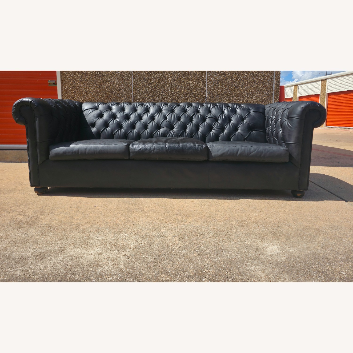 Old Hickory Tannery Cigar Sofa 1990s  - image-4