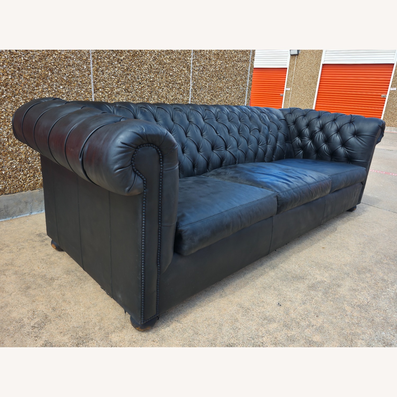 Old Hickory Tannery Cigar Sofa 1990s  - image-1