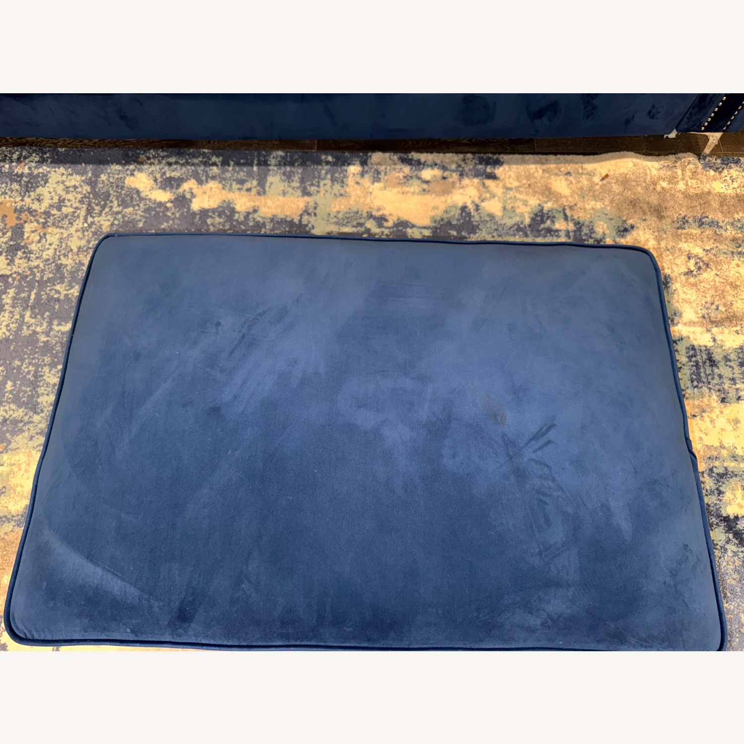 Wayfair Blue Velvet Sofa with Chaise - image-6