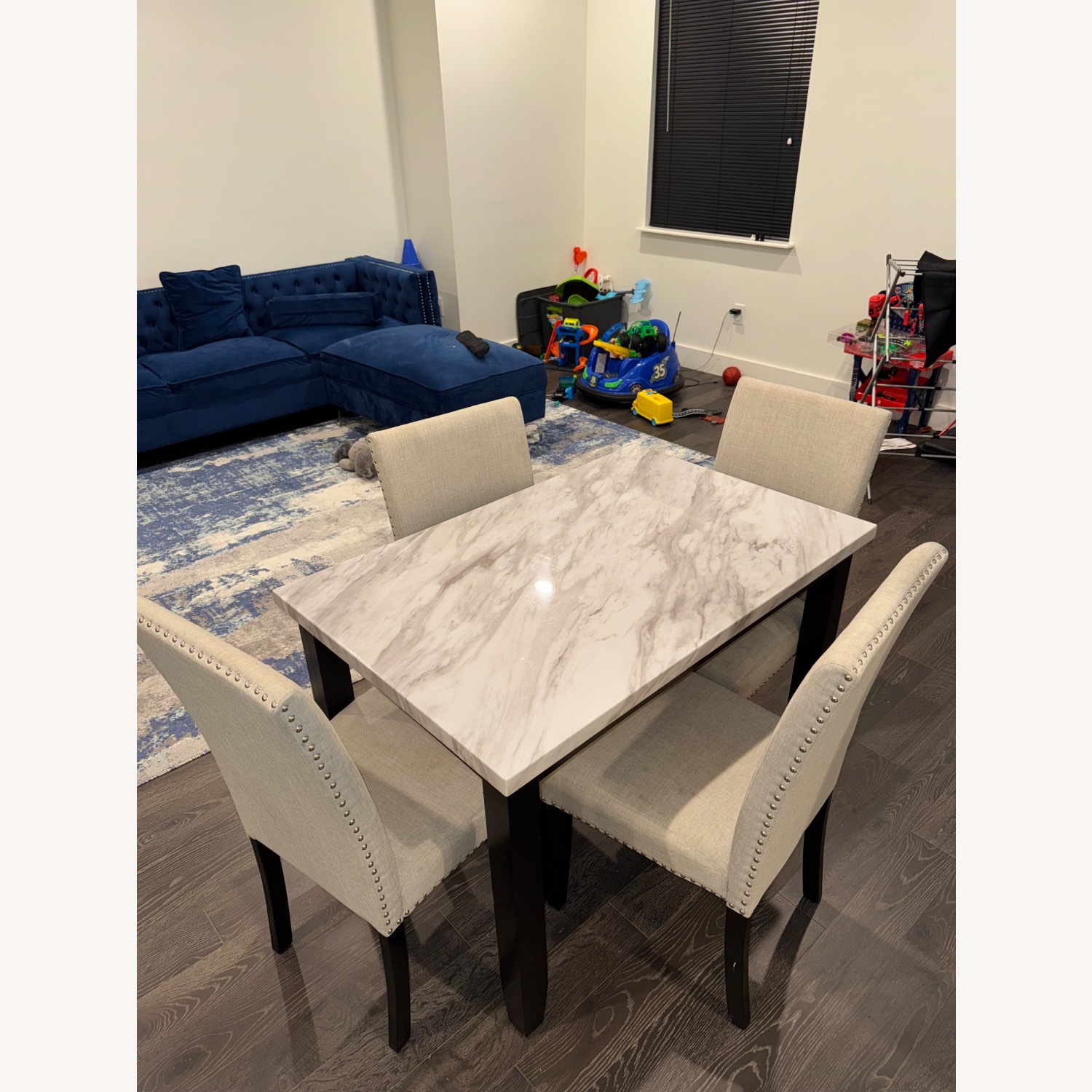 Marble 4 Seater Dining Set  - image-2