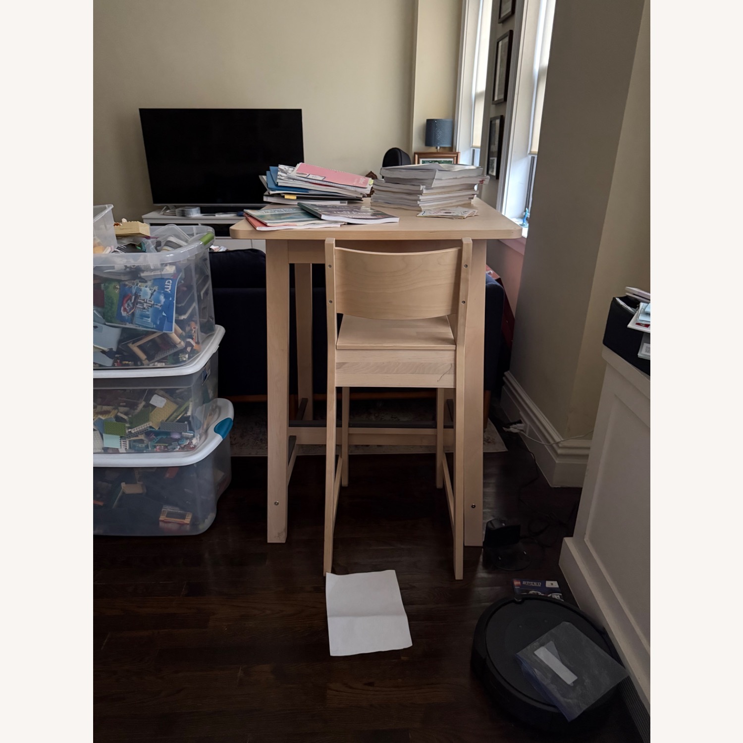 IKEA Norraker High Table and Chair - image-3