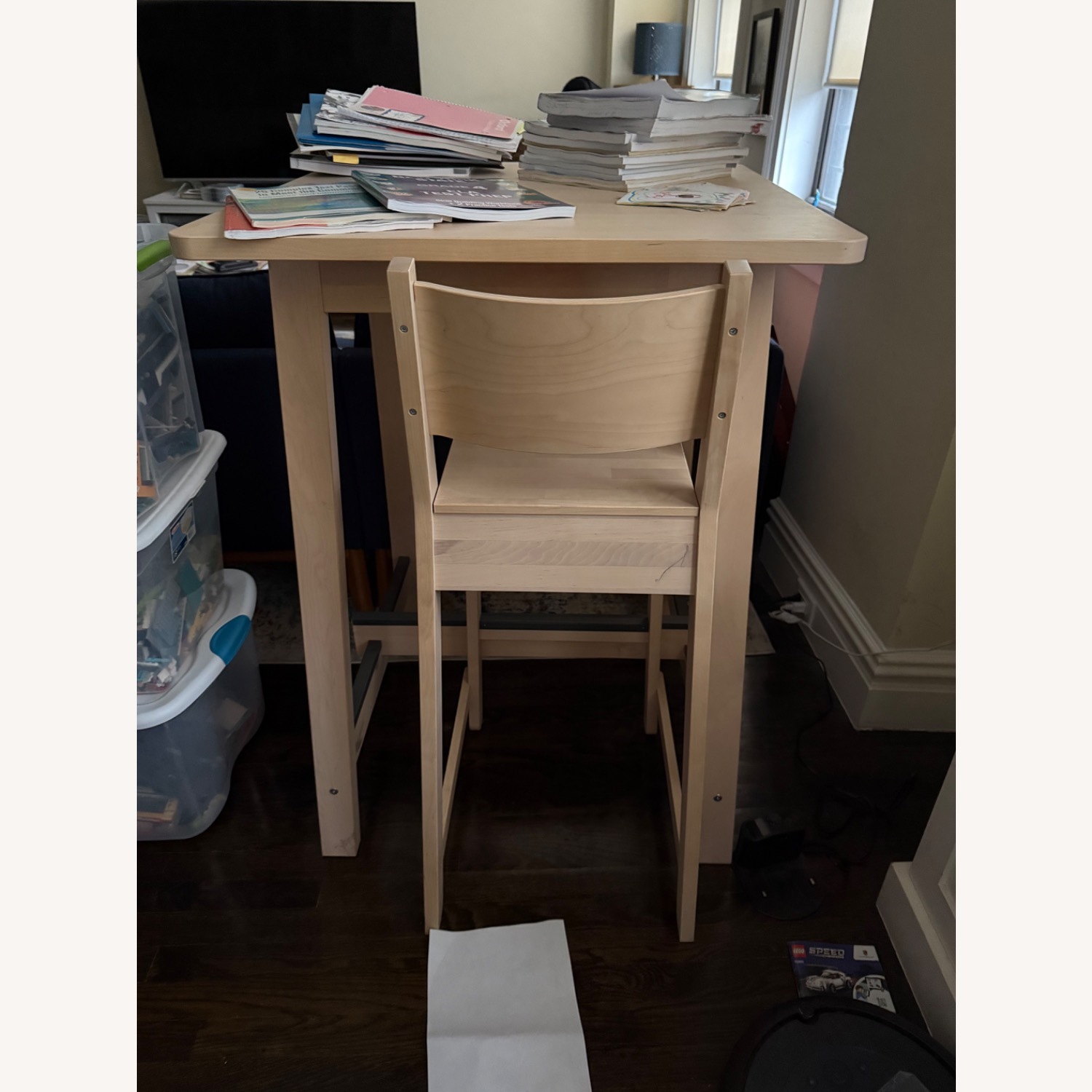IKEA Norraker High Table and Chair - image-2